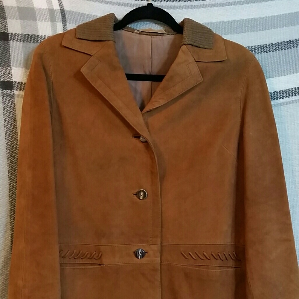 Long leather jacket